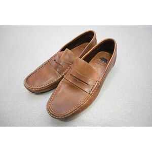 Onward Reserve Pace Penny Loafer Mens 10.5M Tan Leather Good Made In Brazil